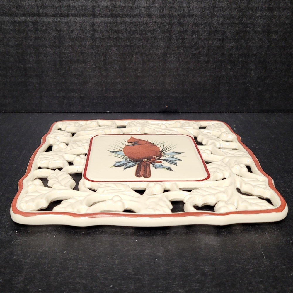 Lenox Winter Greetings Pierced Trivet #830427 - Picture 8 of 13